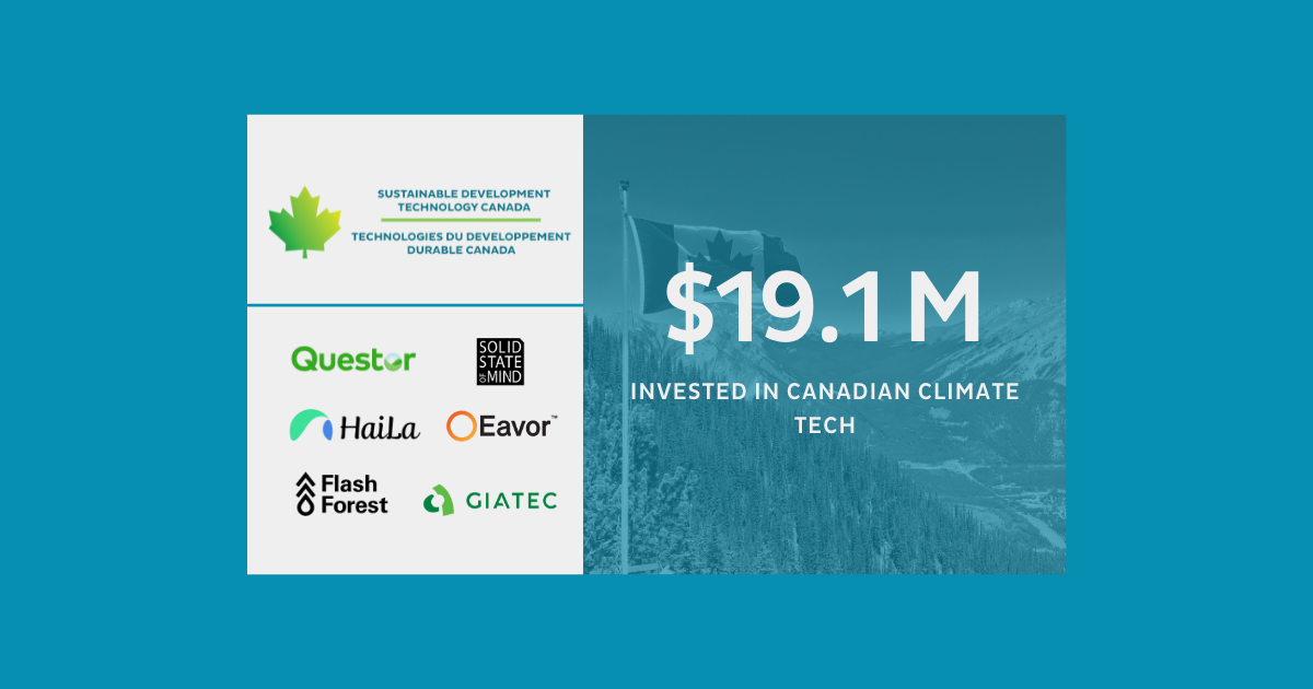 Company Logos - $19.1 Invested in Canadian Climate Tech