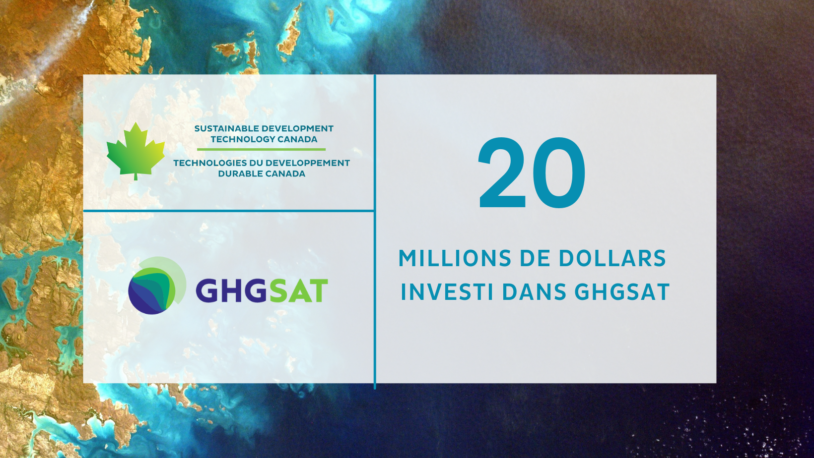 $20 Million Invested in GHGSAT